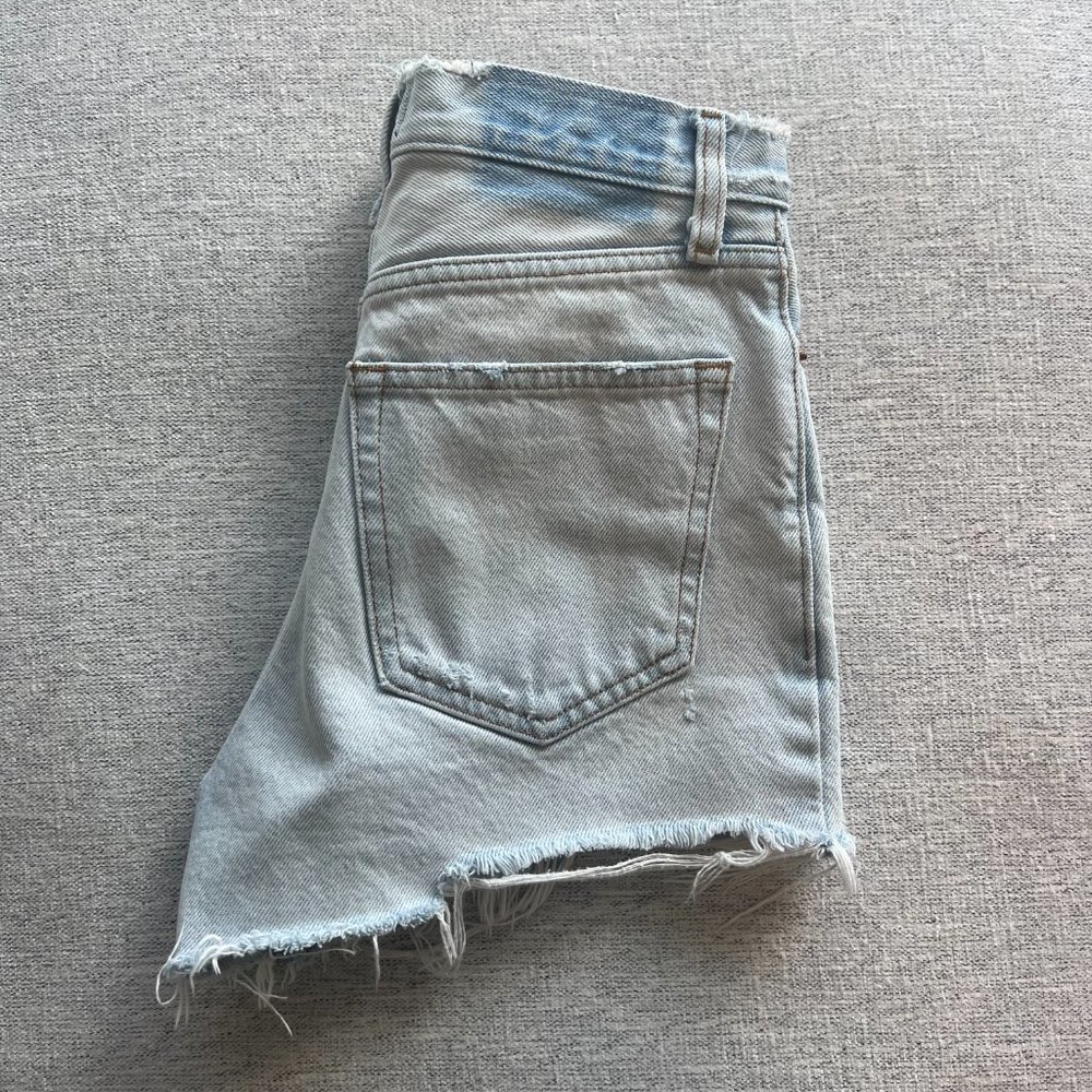 A&F | Annie High-Rise Shorts | Light Wash | Size 24 (00) - Picture 5 of 5